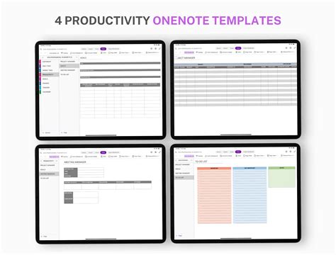 Onenote Digital Planner Onenote Template Project Planner Onenote