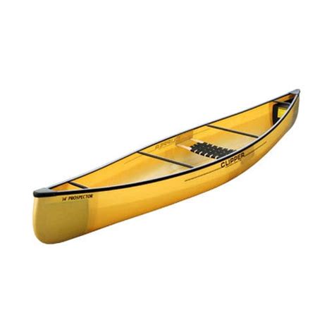 White Water Canoe 14′ Prospector Clipper Canoes Solo Red Green