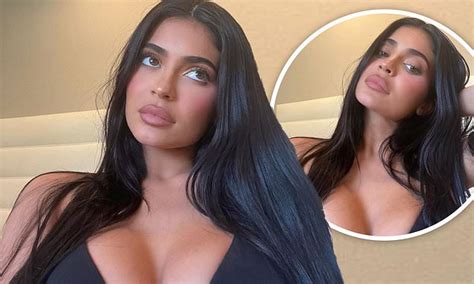 Kylie Jenner Puts On A Very Busty Display As She Poses In A Plunging Top For Instagram Snaps