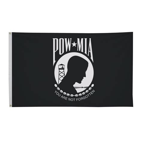 Powmia Flag Single Sided 6 X 10 Starstudded Productions
