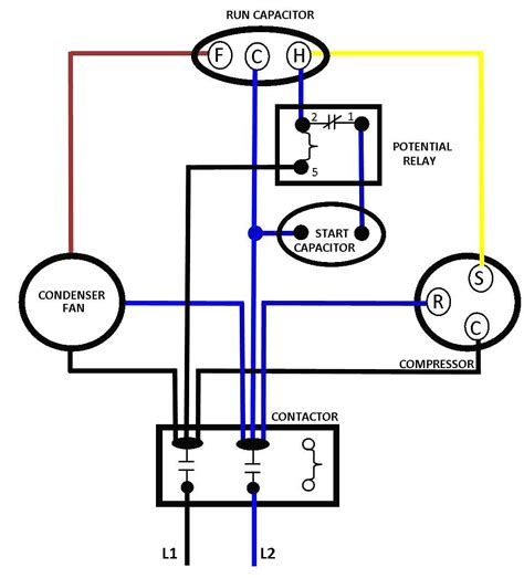 Single Phase Motor Wiring Diagram With Capacitor Wiring Diagram