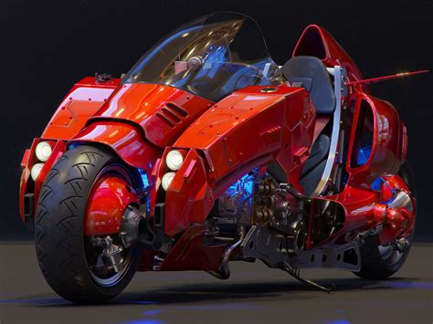 Artstation Akira Type Ii Ying Te Lien Futuristic Motorcycle Akira