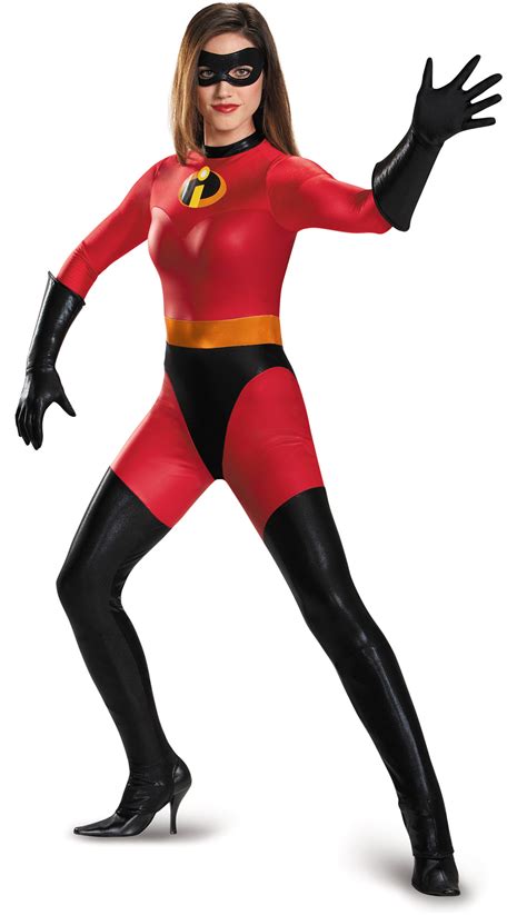 Disney S The Incredibles Mrs Incredible Bodysuit Adult Costume