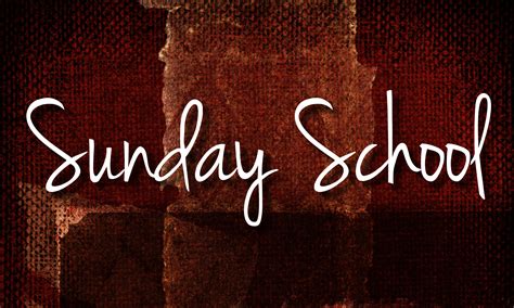 Sunday School News Reformation Lutheran Church