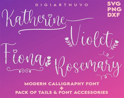 Cursive Font Svg Cricut Font Svg Calligraphy Font Script Etsy Australia