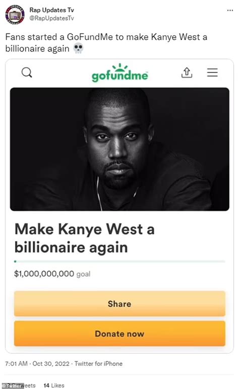 Just In Kanye West Fans Created A Gofundme Page To Help The Year Old Rapper Get Back His