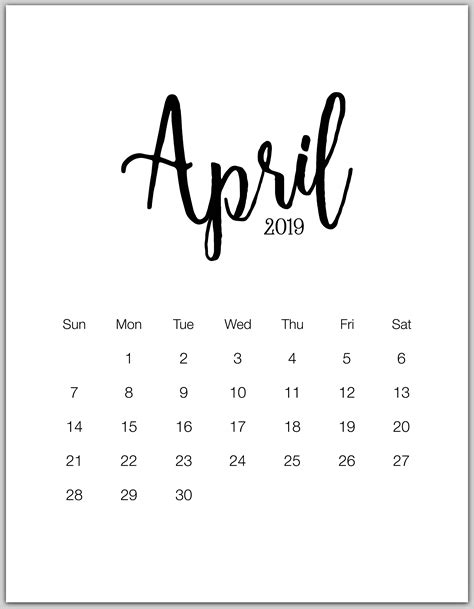 April Calendar Png Hd Png Mart