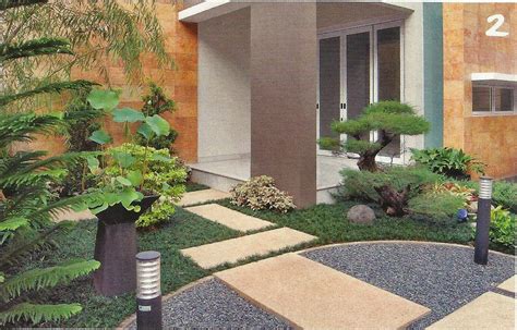 Desain eksterior rumah sederhana bisa berupa desain sederhana pula. 5 Gambar Desain Taman Halaman Depan Rumah | Desain Taman ...