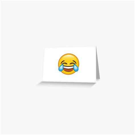 Laughing Cryingtears Of Joy Emoji Greeting Card For Sale By