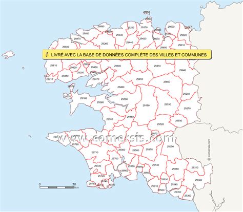 Carte Du Finistere Avec Les Communes Imvt