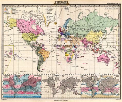 Mapas Históricos Del Mundo Mapamundi Siglo Xix
