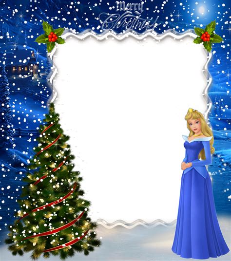Blue Christmas Frame Transparent Png Download Free Psd Templates Png