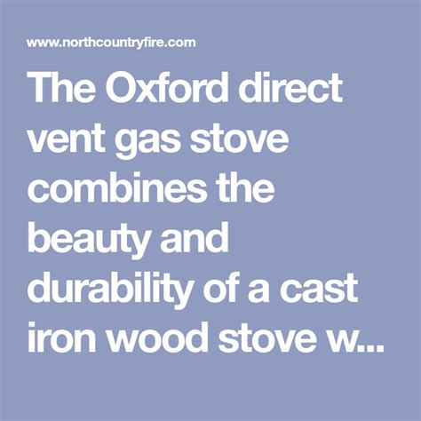 Majestic Oxford Direct Vent Gas Stove Oxdv30 Direct Vent Gas