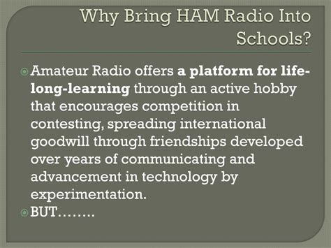 Ppt Bringing Amateur Radio Into The Classroom Bringing Amateur Radio Into The Classroom