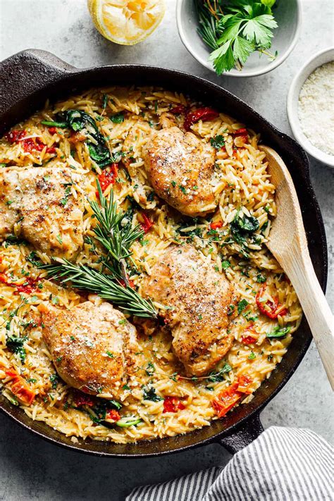 Tuscan Chicken And Orzo Easy Chicken Recipes