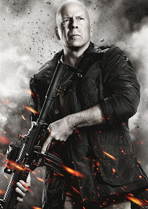 Bruce Willis The Expendables Expendables Movie Action Movie Poster