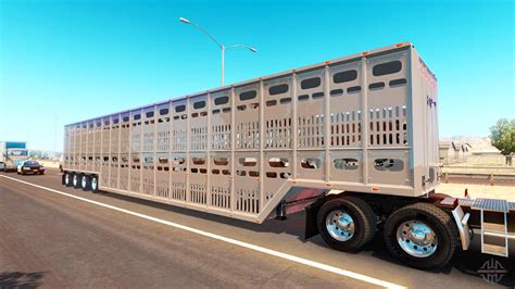 Various truck manufacturers develop trucks that differ in performance. The animal transport semi-trailer for American Truck Simulator
