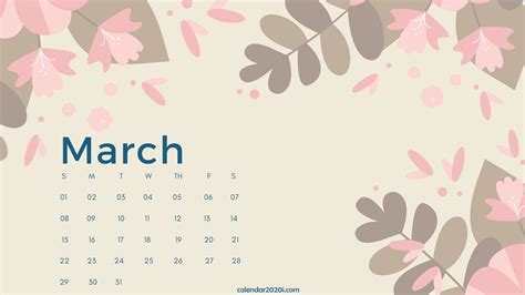 61 2020 March Calendar Desktop Wallpapers
