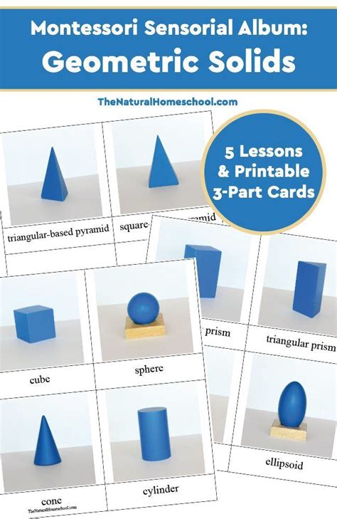 Montessori Sensorial Album Geometric Solids 5 Lessons And Printable 3