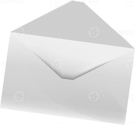 Envelope Aberto Branco 12629752 Png