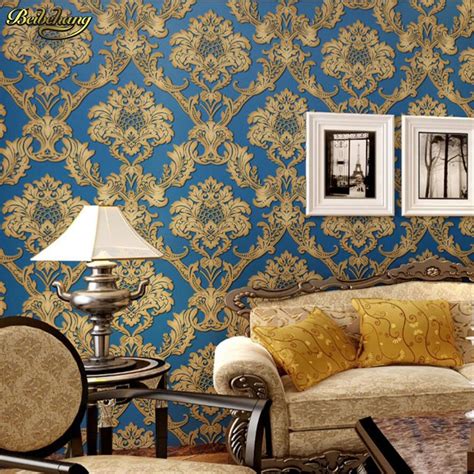 Beibehang Thick 3d Embossed Embossed Non Woven Wallpaper European