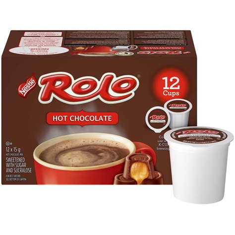 Rolo Hot Chocolate Keurig K Cup Compatible Pods 12x15g 12 Cups Best