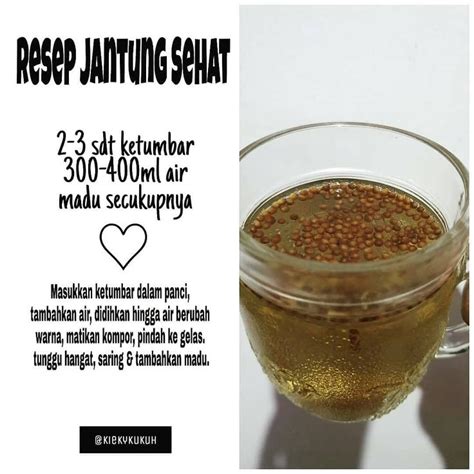 Lebih sehat setiap hari dengan minum minuman herbal. Resep Jurus Sehat Rasulullah di Instagram "Reposted from @kiekykukuh - 💚 RESEP JANTUNG SEHAT ...