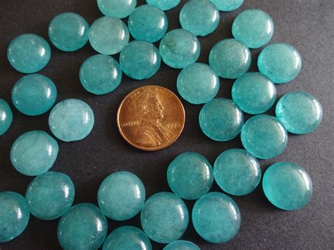 12mm Natural White Jade Gemstone Cabochon Dyed Round Cabochon Dome