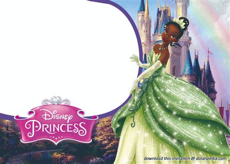 Disney Princess Invitation Templates Tiana Dolanpedia Invitation Images