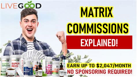Livegood Affiliate Compensation Plan Matrix Commission Youtube