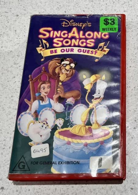 Disneys Sing Along Songs Be Our Guest Vhs Pal 981 Picclick