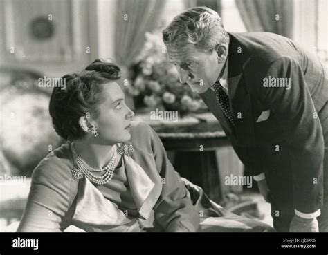 american actor spencer tracy and actress deborah kerr in the movie edward my son uk 1949 stock