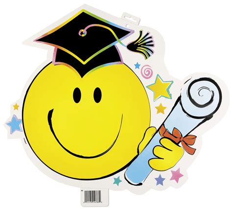 Smiley Face With Graduation Cap Free Clipart Clipart