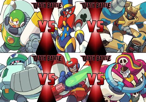 Mega Man And Bass Robot Master Battle Royale By Omnicidalclown1992 On