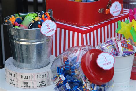 Prize Table Setup For Carnival Party Carnival Games Carnival Party