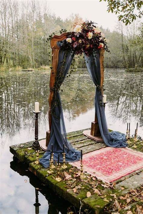 Perfect For A Moody Wedding By The Water Fall Wedding Arches Fall