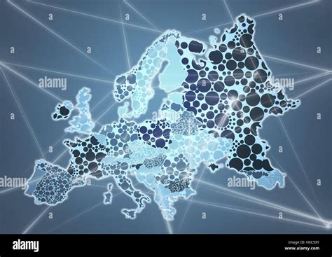 Color Country Map Of Europe Stock Photo Alamy