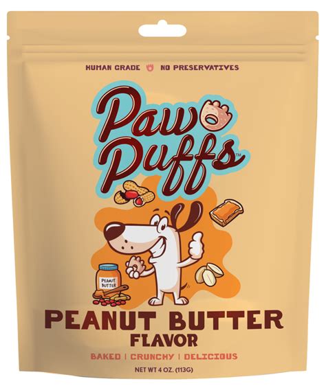 Paw Puffs Peanut Butter Dog Treats