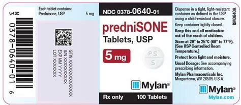 Prednisone By Mylan Pharmaceuticals Inc Prednisone Tablet