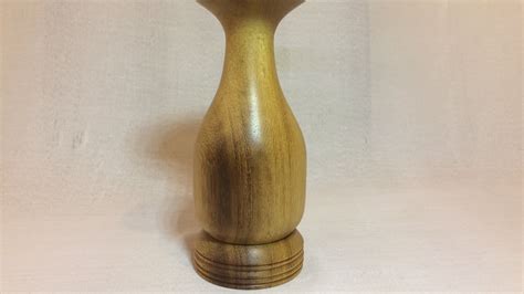 Wood Turning Making Bud Vase Out Of Iroko Also Testing Captive Ring