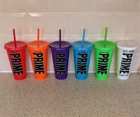 Prime Cold Cup With Matching Keyring And Free Personalisation Etsy Uk
