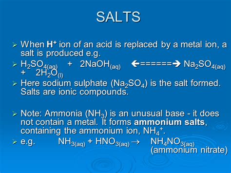 Acid Bases And Salts Presentation Chemistry
