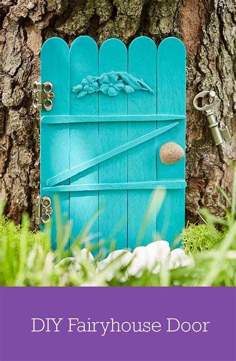 25 Diy Fairy Door Ideas From Popsicle Or Wooden Craft Sticks And Rocks
