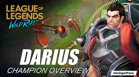 League Of Legends Wild Rift Darius Guide Best Build Runes And