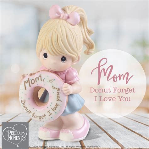 Mom Donut Forget I Love You Figurine Girl Precious Moments