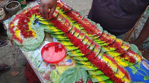 Famous Paan Masala With Tasty Paan Making Style Sweet Irani Paan In