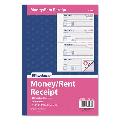 How do i extend my rented book on amazon? Money Rent Receipt Books Adams TC1182