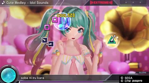 Project Diva X Hd Cute Medley ~idol Sounds~ Extreme Perfect Youtube