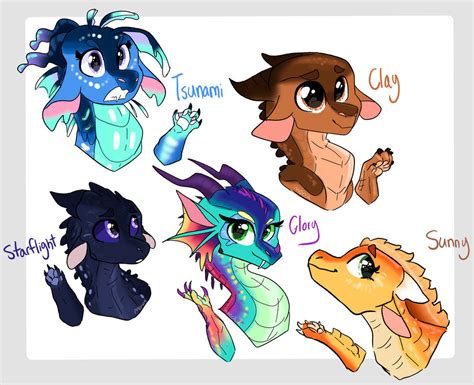The Dragonets Of Destiny Designs By Moccabliss On Deviantart