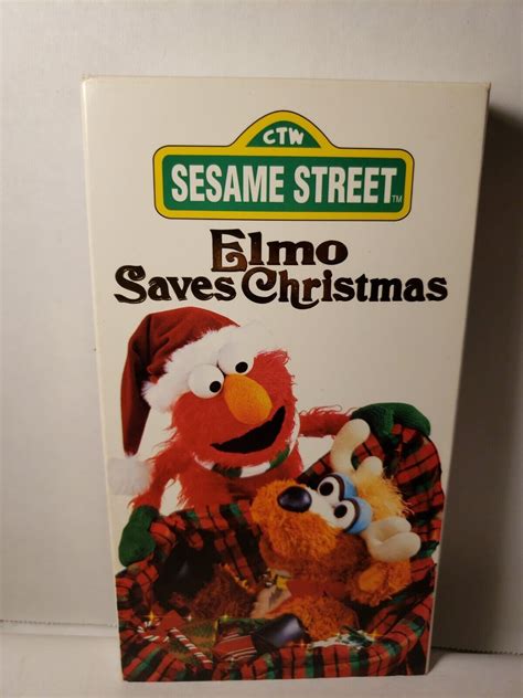 Sesame Street Elmo Saves Christmas Vhs 1996 74644994032 Ebay